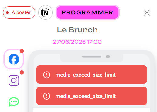 Erreur taille de fichier